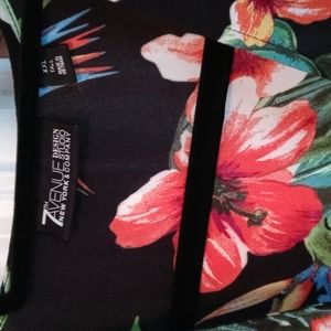 Ladies XXL Tropical Cross-front Sleeveless Blouse